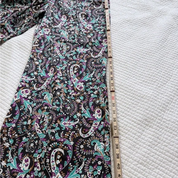 Ann Taylor Multicolor Paisley Wide-Leg Pants - Picture 16 of 16